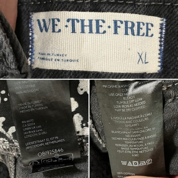 WE THE FREE Edison Wide-Leg Coverall Jumpsuit Streetwear Baggy Scandi XL - Picture 11 of 16